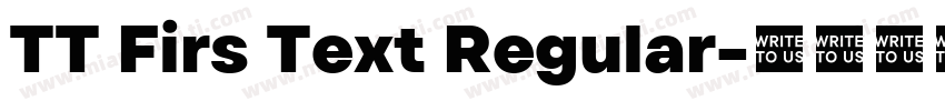 TT Firs Text Regular字体转换